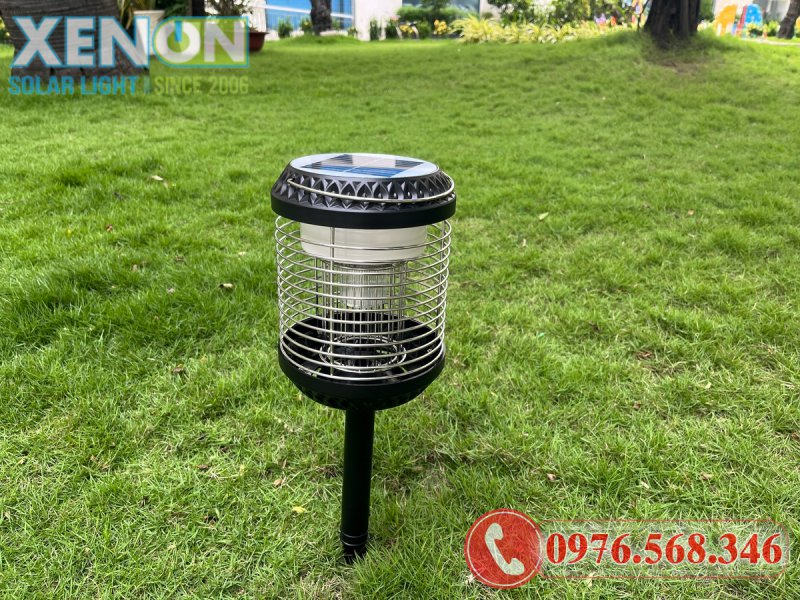 Đèn Bắt Muỗi Năng Lượng Mặt Trời 2 Chế Độ Ánh Sáng – Diệt Muỗi Hiệu Quả, Tiết Kiệm Điện
