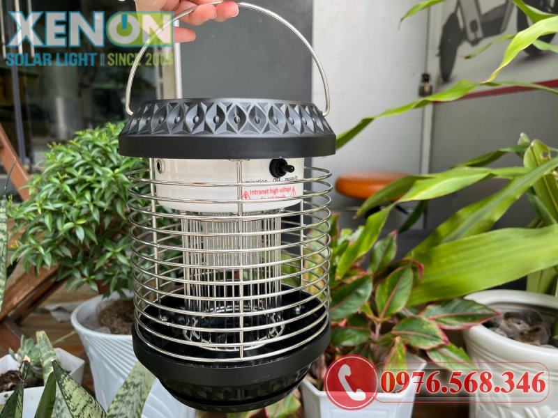 Đèn Bắt Muỗi Năng Lượng Mặt Trời 2 Chế Độ Ánh Sáng – Diệt Muỗi Hiệu Quả, Tiết Kiệm Điện
