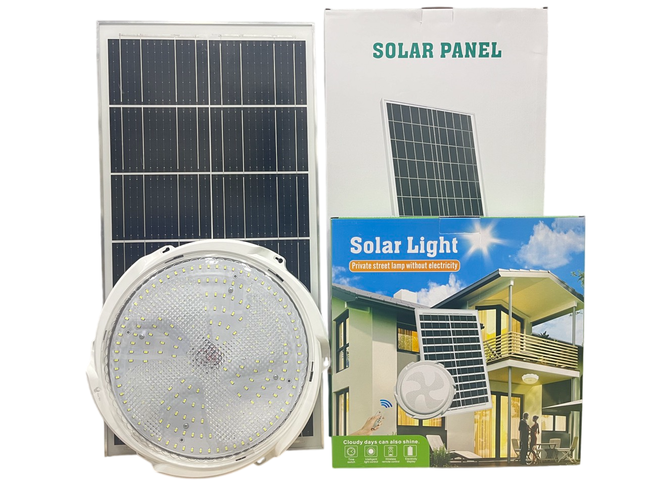 Đèn Ốp Trần Năng Lượng Mặt Trời 400W Giá Rẻ Chính Hãng 